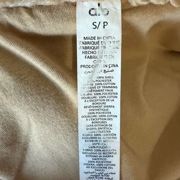 ALO YOGA Oversized Sherpa Trench Coat in Camel Size S - Picture 14 of 16